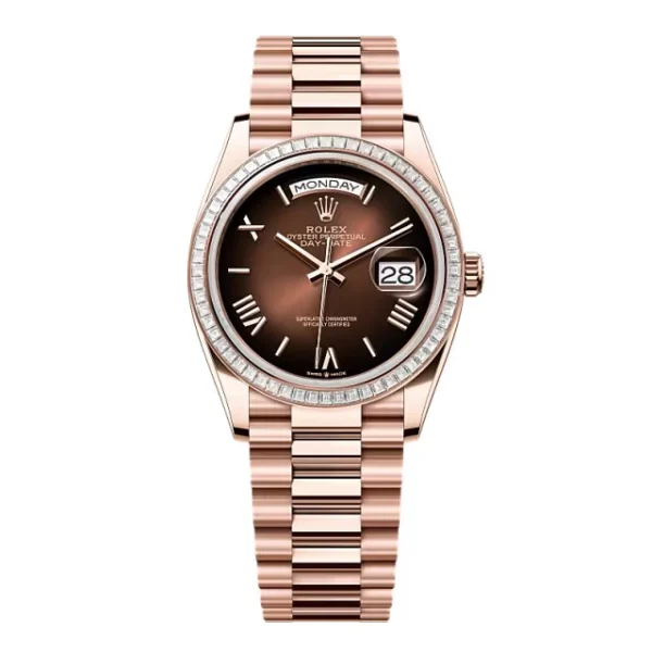 Superclone Rolex Day-Date Brown Ombré Dial 128395tbr-0024 36 mm