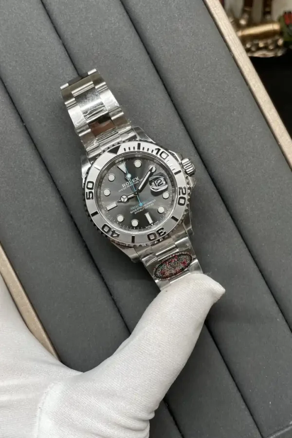 Alternative view of Superclone Rolex Yacht-Master Rhodium Dial 126622