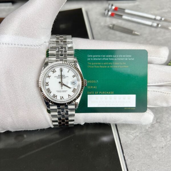 Alternative view of Rolex Datejust White Roman Dial 126334-0024 41 mm