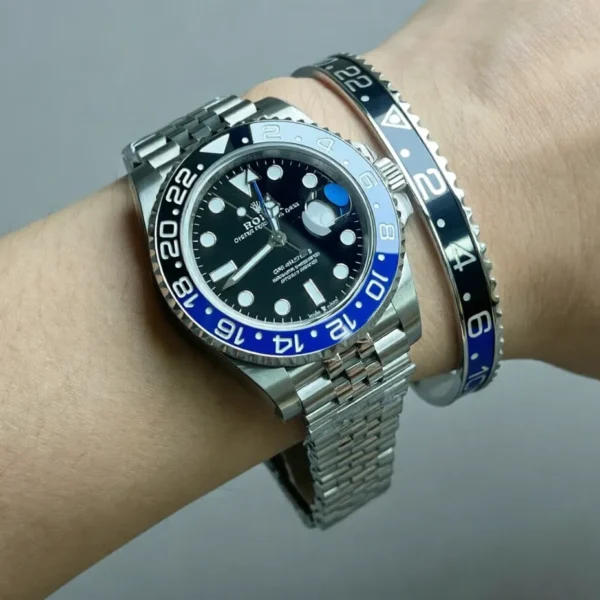 Alternative view of Batman GMT Titanium Steel Bracelet