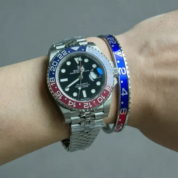 Alternative view of Pepsi GMT Titanium Steel Bracelet