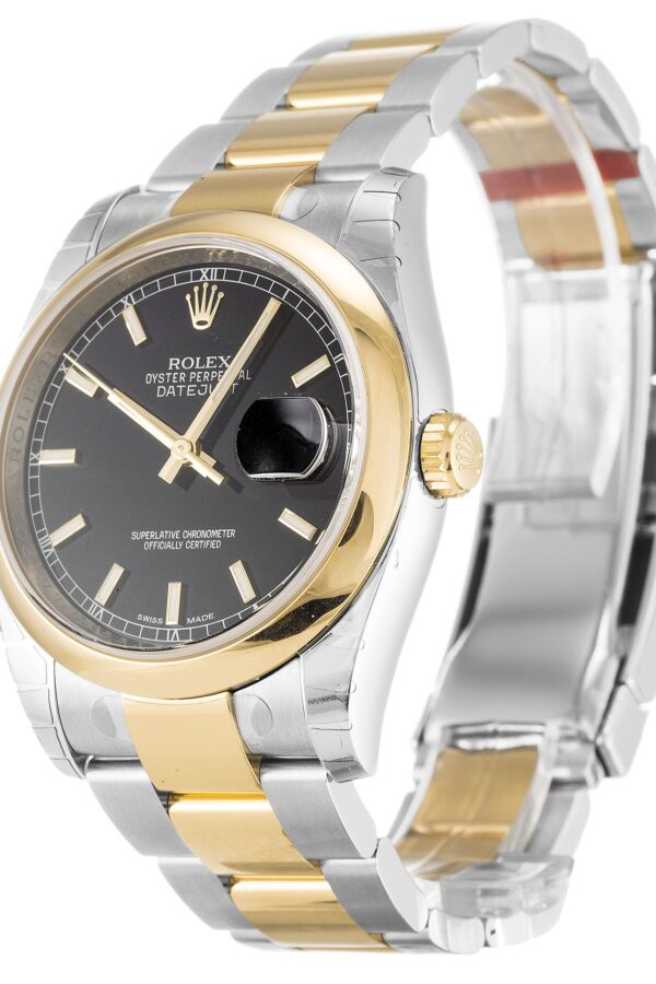 Alternative view of Replica Rolex Datejust Black Dial 116203 36 mm