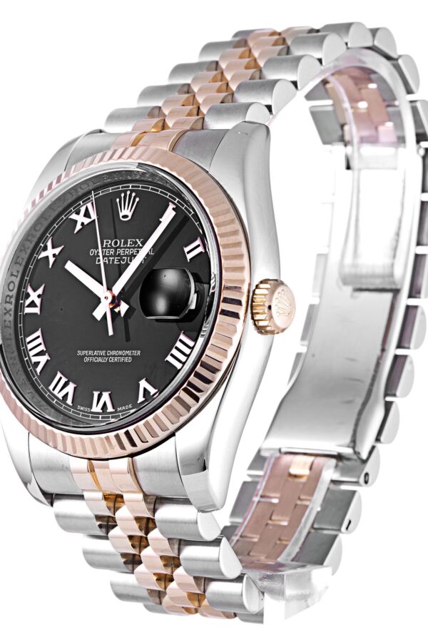 Alternative view of Replica Rolex Datejust Black Dial 116231 36 mm