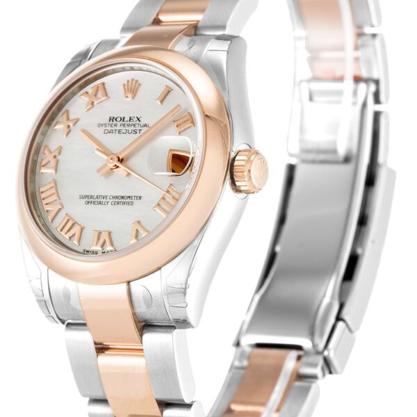 Alternative view of Replica Rolex Datejust Mid-Size Mother of Pearl Dial 178241 31 mm
