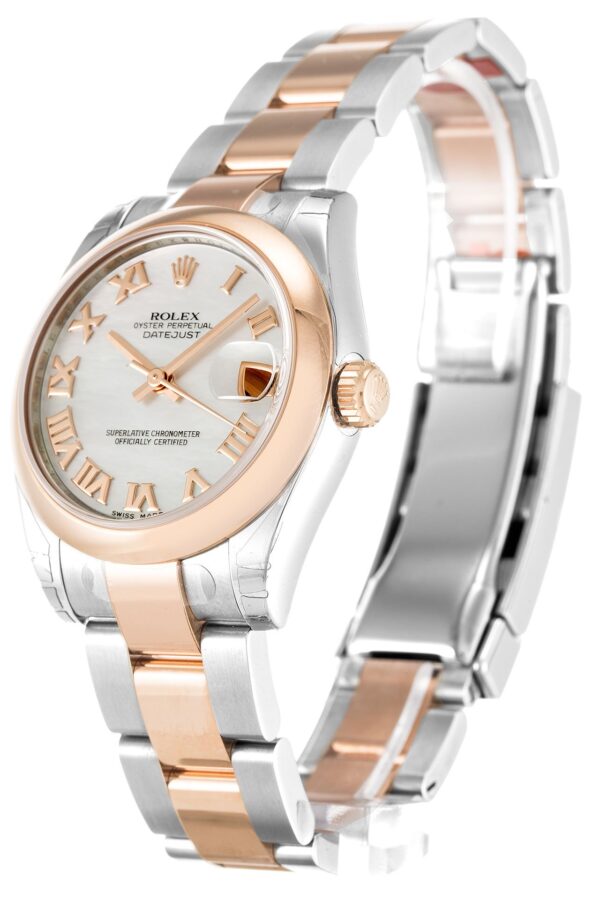 Alternative view of Replica Rolex Datejust Mid-Size Mother of Pearl Dial 178241 31 mm