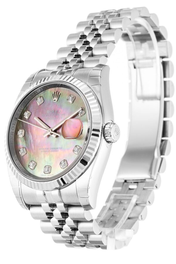 Alternative view of Replica Rolex Datejust Mother of Pearl Dial 116234 36 mm