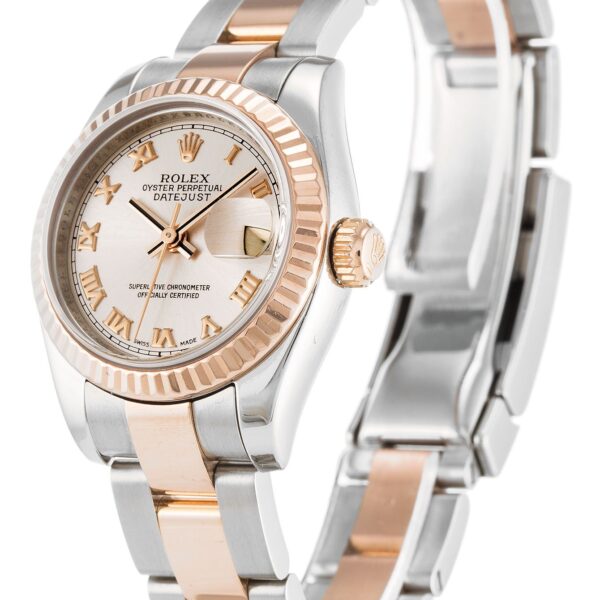 Alternative view of Replica Rolex Lady-Datejust Rose Dial 179171 26 mm