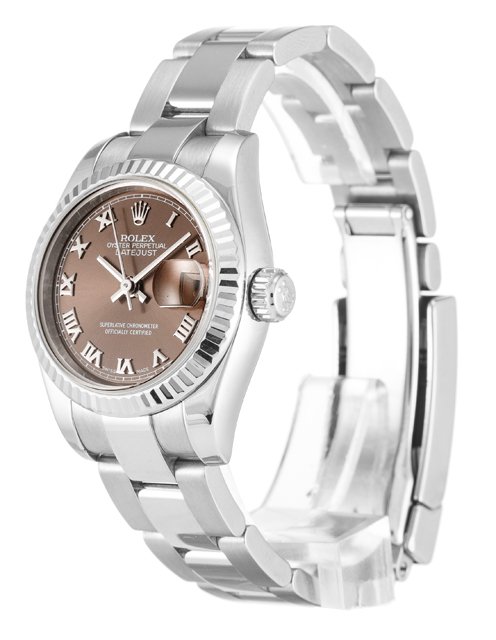 Alternative view of Replica Rolex Lady-Datejust Bronze Dial 179179 26 mm