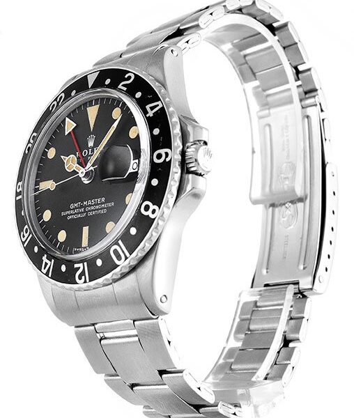 Alternative view of Replica Rolex GMT-Master Black Dial 1675