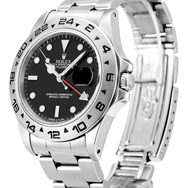 Alternative view of Replica Rolex Explorer Black Dial 16550