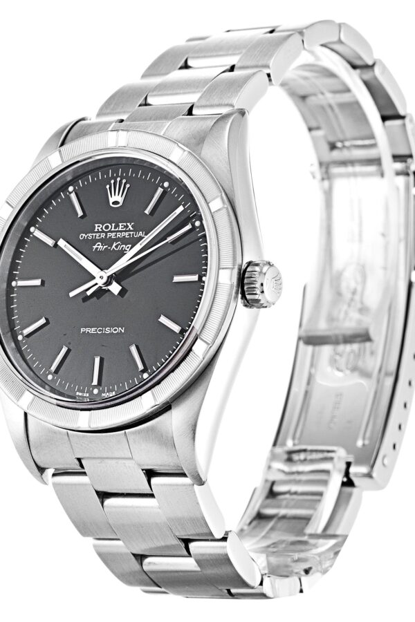Alternative view of Replica Rolex Air-King Black Dial 14010