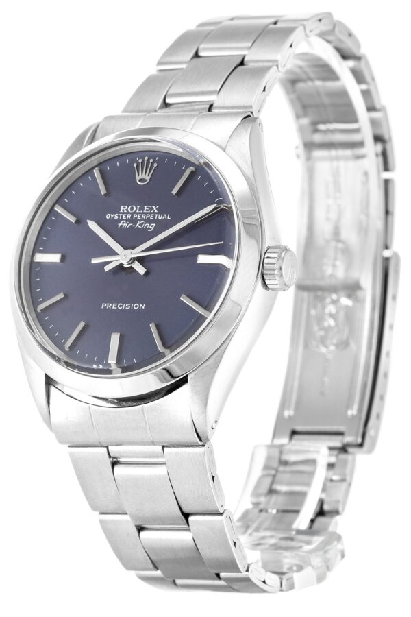 Alternative view of Replica Rolex Air-King Blue Dial 5500
