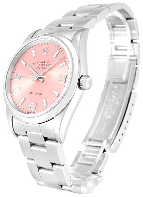 Alternative view of Replica Rolex Air-King Pink Dial 14000-2