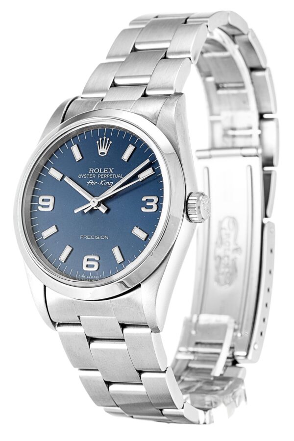 Alternative view of Replica Rolex Air-King Blue Dial 14000