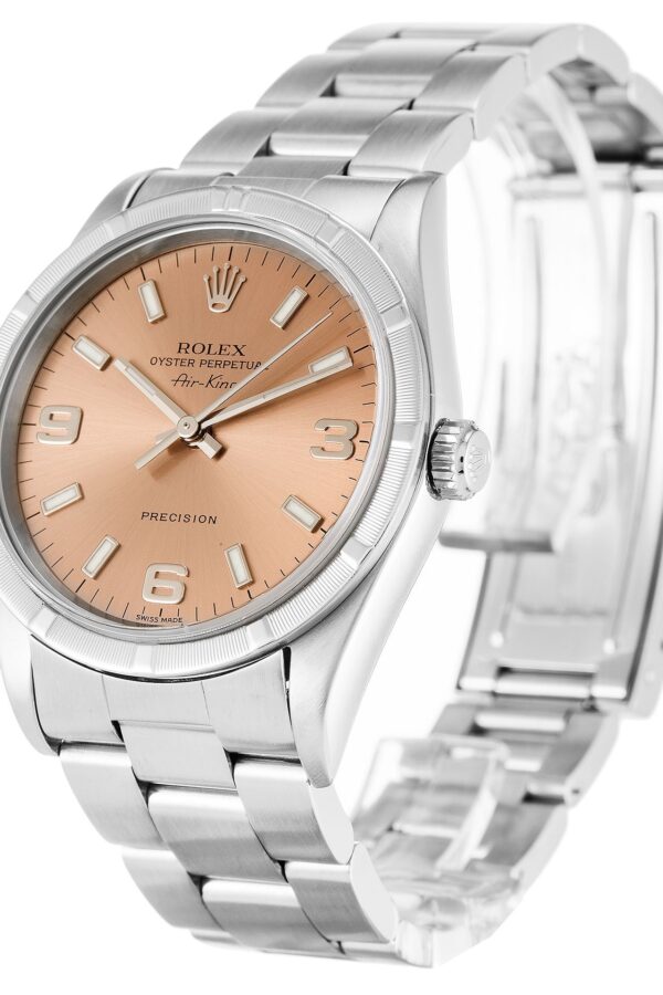 Alternative view of Replica Rolex Air-King Salmon Dial 14010M