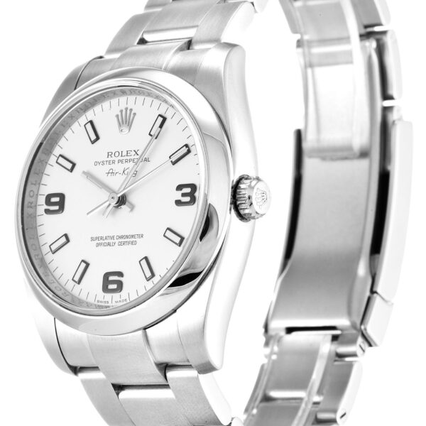 Alternative view of Replica Rolex Air-King White Dial 114200