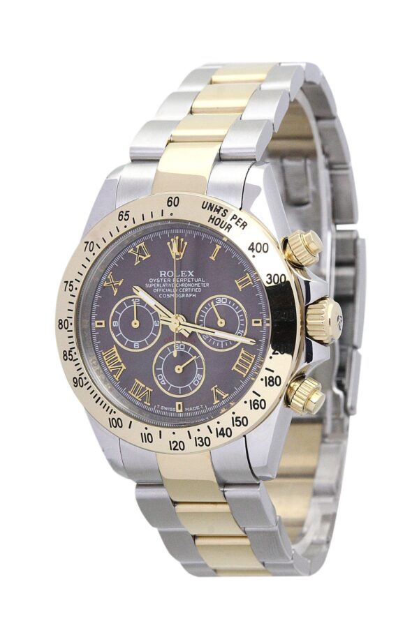 Alternative view of Replica Rolex Daytona Dark brown Dial 116523