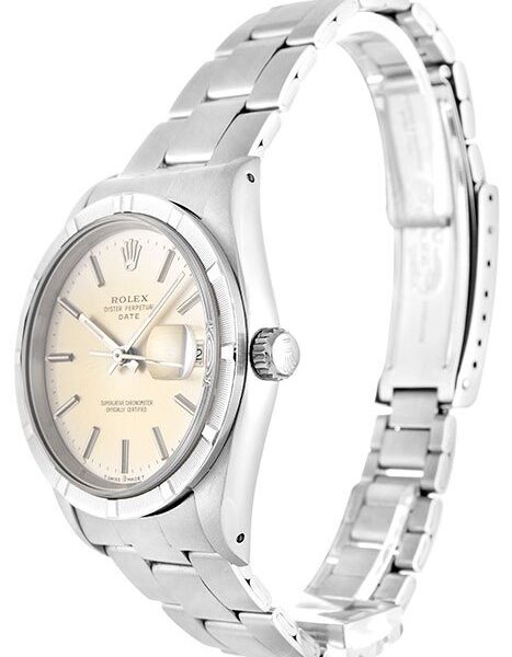 Alternative view of Replica Rolex Oyster Perpetual Date Silver Dial 15210 34 mm