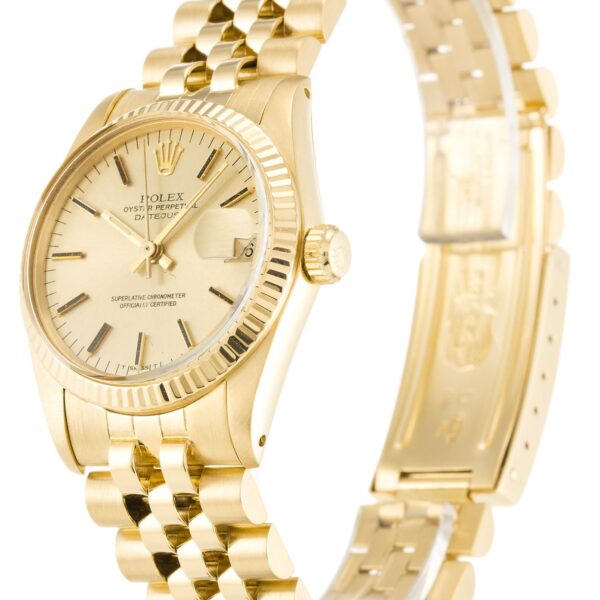 Alternative view of Replica Rolex Datejust Mid-Size Champagne Dial 6827 30 mm