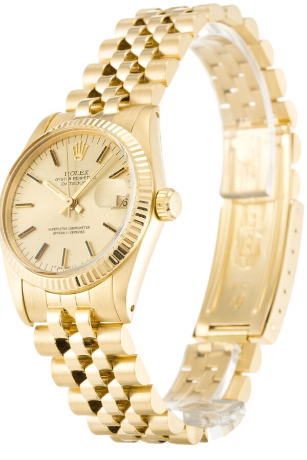 Alternative view of Replica Rolex Datejust Mid-Size Champagne Dial 6827 30 mm