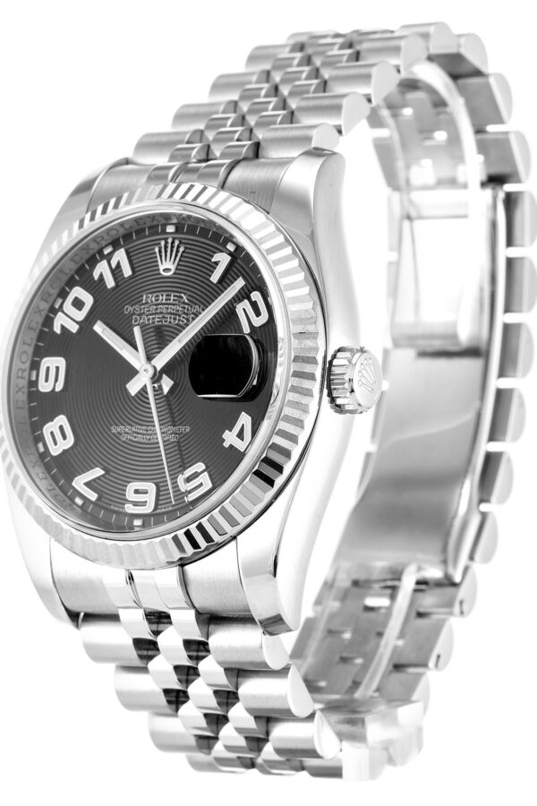 Alternative view of Replica Rolex Datejust Black Dial 116234 36 mm