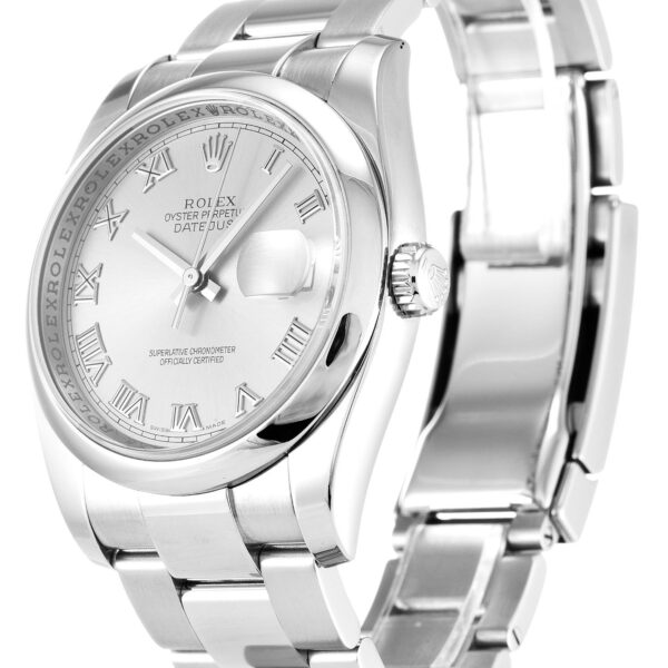 Alternative view of Replica Rolex Datejust Silver Dial 116200 36 mm