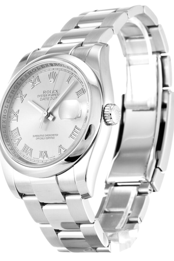 Alternative view of Replica Rolex Datejust Silver Dial 116200 36 mm