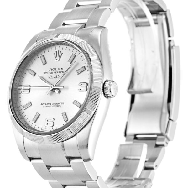 Alternative view of Replica Rolex Air-King Silver Dial 114210