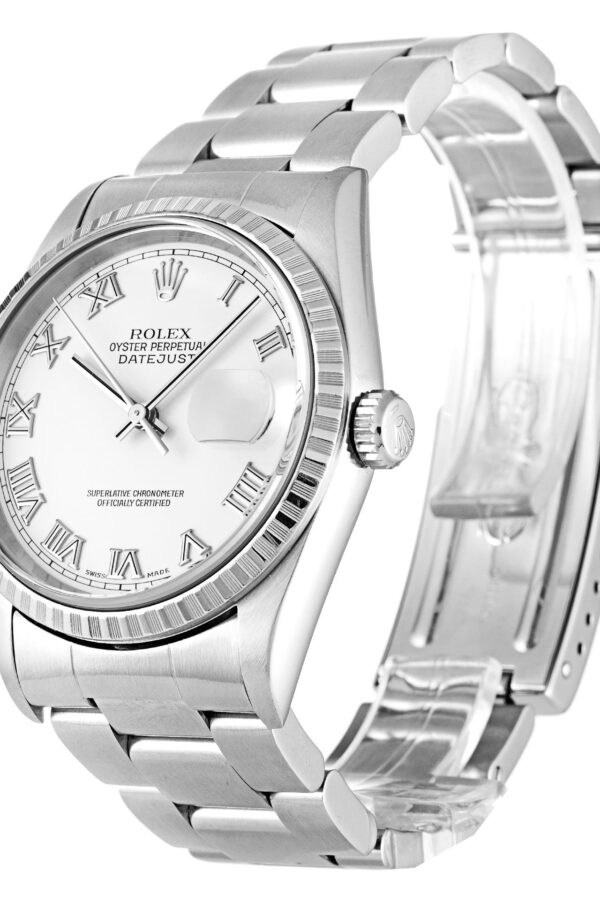 Alternative view of Replica Rolex Datejust White Dial 16220 36 mm