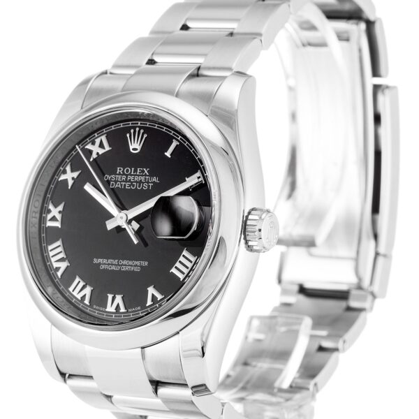 Alternative view of Replica Rolex Datejust Black Dial 116200 36 mm