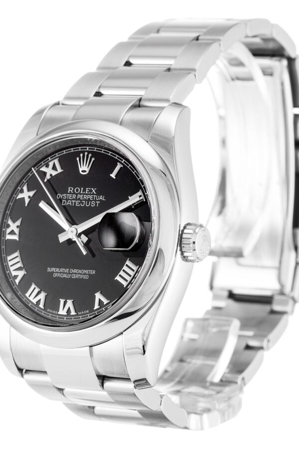 Alternative view of Replica Rolex Datejust Black Dial 116200 36 mm