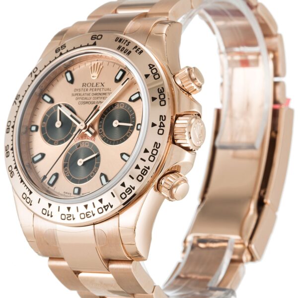 Alternative view of Replica Rolex Daytona Rose Dial 116505