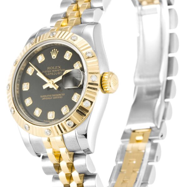 Alternative view of Replica Rolex Lady-Datejust Champagne Dial 179313-3 26 mm