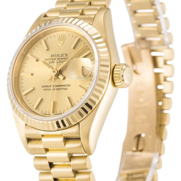 Alternative view of Replica Rolex Lady-Datejust Champagne Dial 69178 26 mm