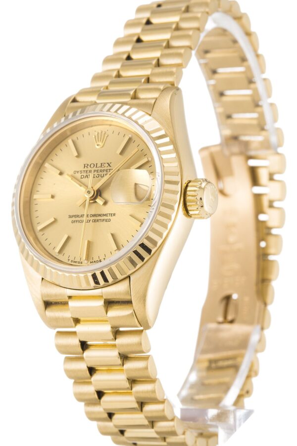 Alternative view of Replica Rolex Lady-Datejust Champagne Dial 69178 26 mm