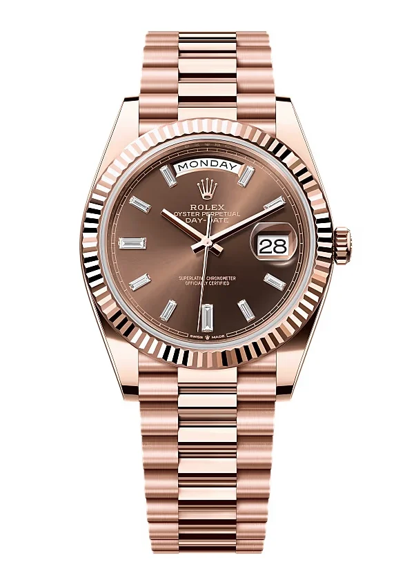 Superclone Rolex Day-Date Chocolate Diamond Dial 228235-0003 40 mm