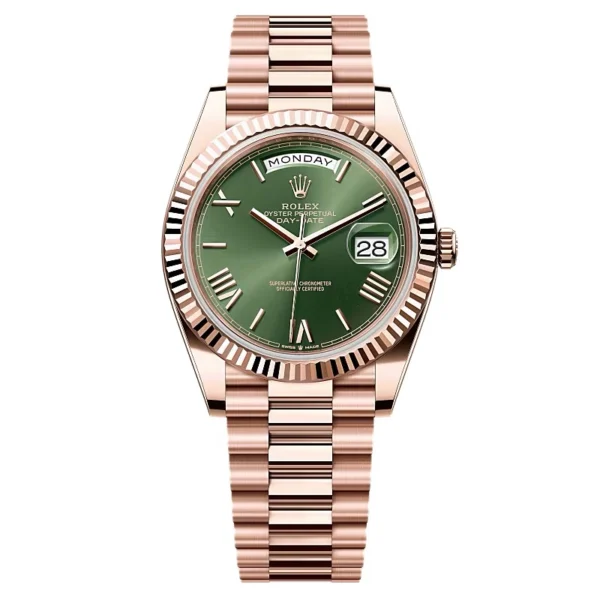 Superclone Rolex Day-Date Olive Green Dial 228235-0025 40 mm