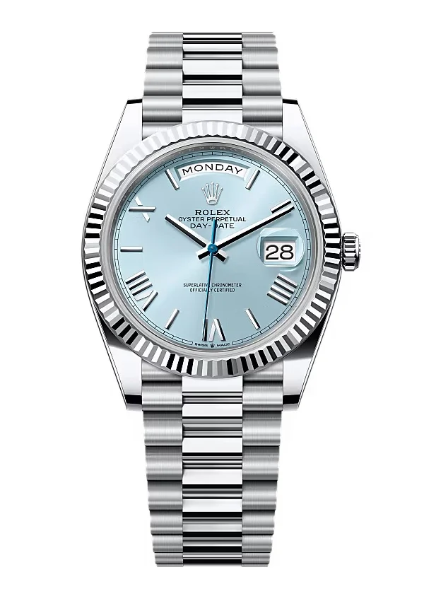 Superclone Rolex Day-Date Ice Blue Dial 228236-0012 40 mm