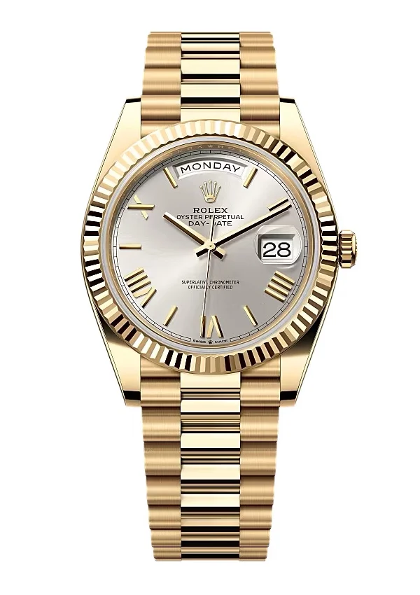 Superclone Rolex Day-Date Silver Dial 228238-0002 40 mm
