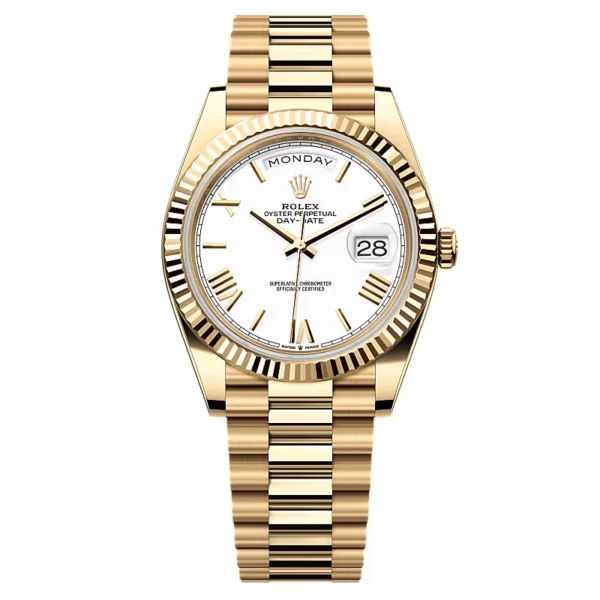 Superclone Rolex Day-Date White Dial 228238-0042 40 mm