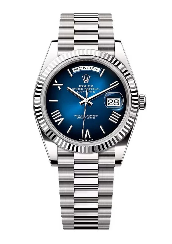 Superclone Rolex Day-Date Blue Ombré Dial 228239-0076 40 mm