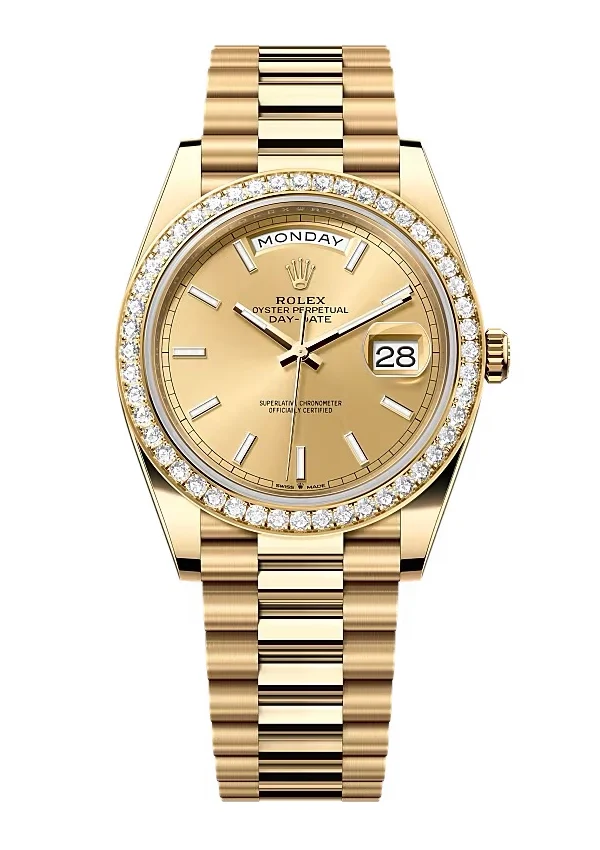 Superclone Rolex Day-Date Champagne Dial 228348rbr-0008 40 mm