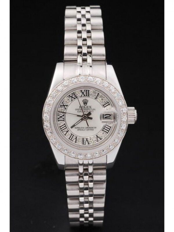 Alternative view of Superclone Rolex Datejust Diamond Dial SRL65 26 mm