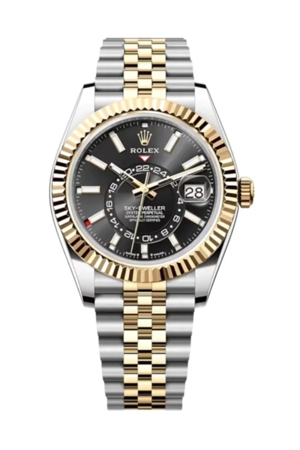 Superclone Rolex Sky-Dweller Bright black Dial 336933 Jubilee