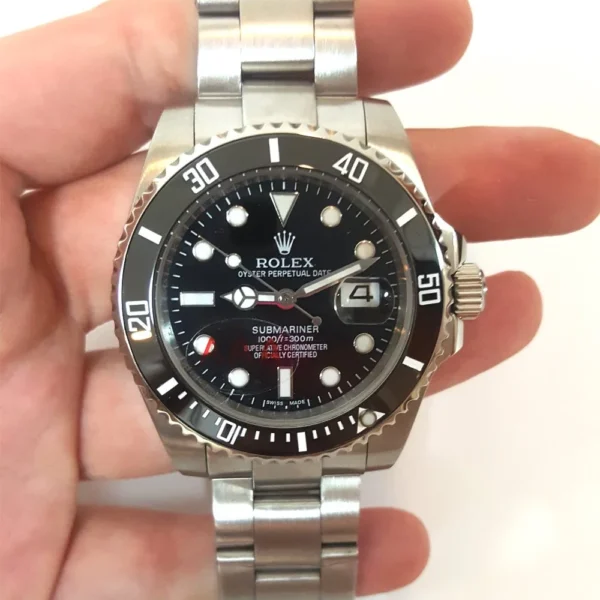 Alternative view of Replica Rolex Submariner Black Dial 116610LN