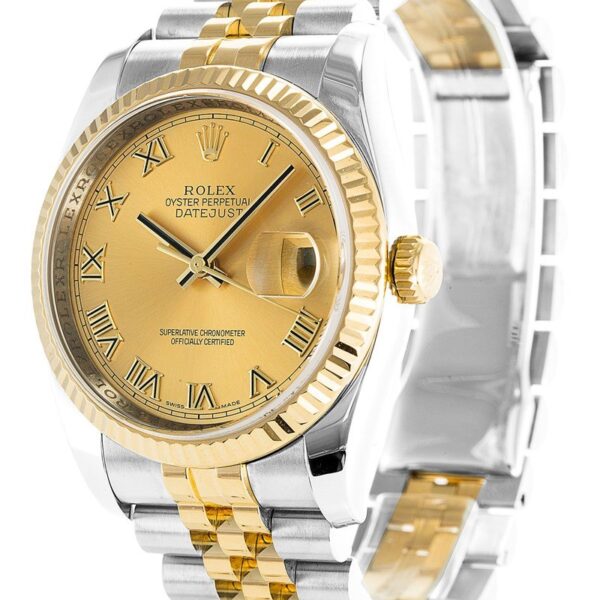 Alternative view of Replica Rolex Datejust Gold Dial 116233 36 mm