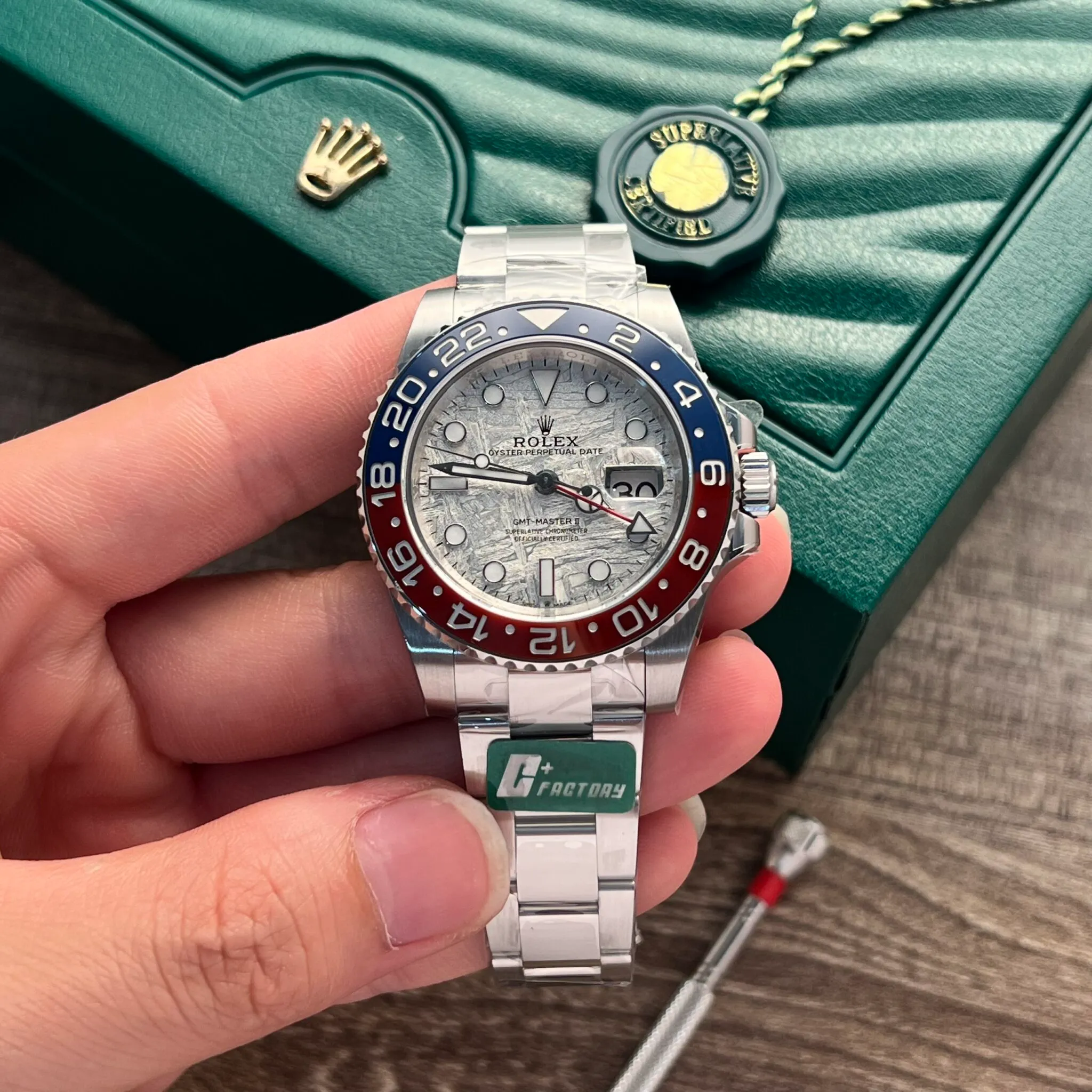 Replica Rolex GMT-Master II Meteorite Dial 126719BLRO “Superman” - Image 2