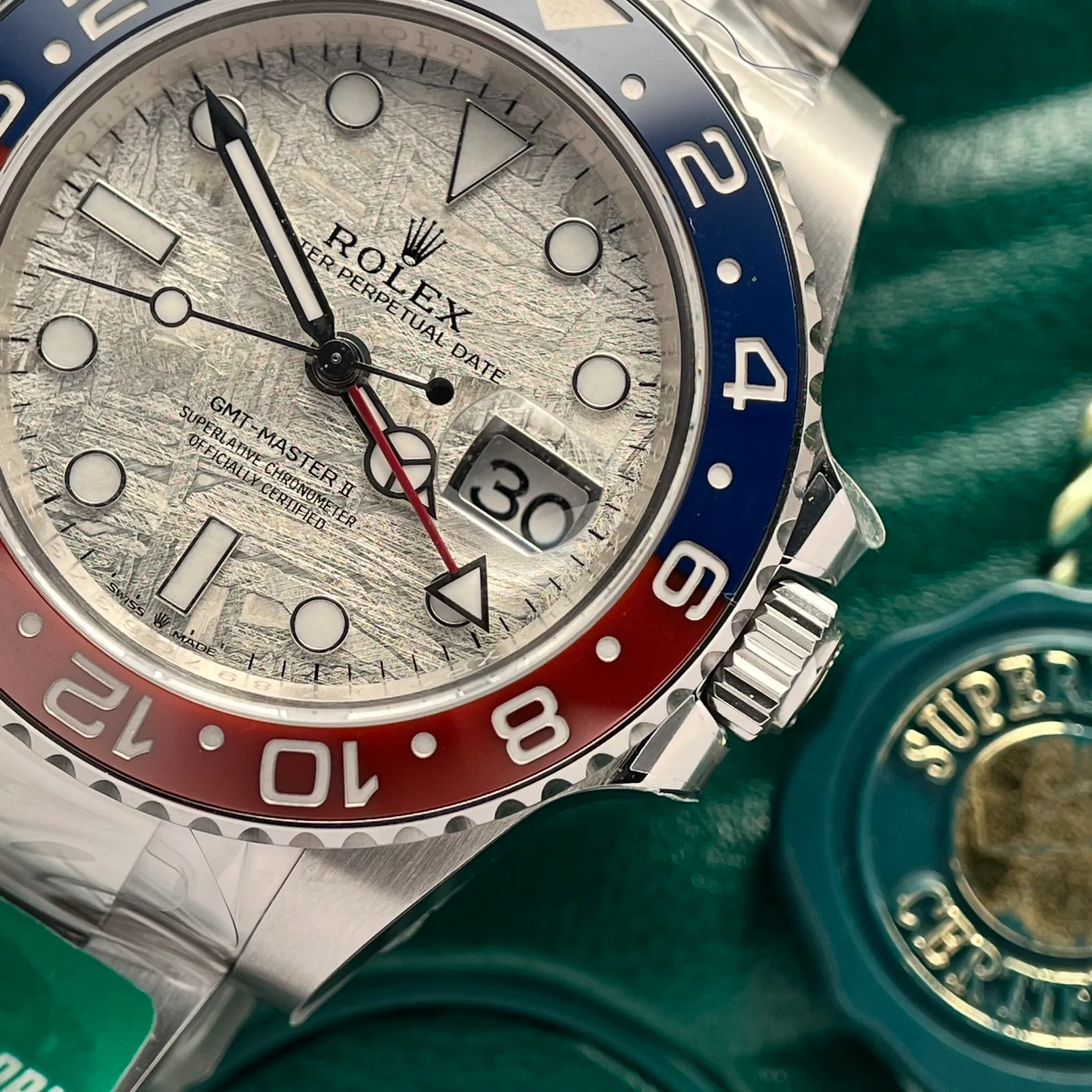 Replica Rolex GMT-Master II Meteorite Dial 126719BLRO “Superman” - Image 5