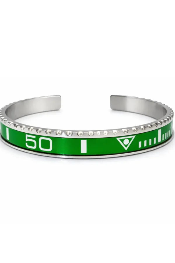Alternative view of Hulk Green Submariner Titanium Steel Bracelet