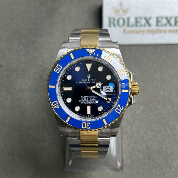 Alternative view of Superclone Rolex Submariner Blue Dial 126613LB Bluesy